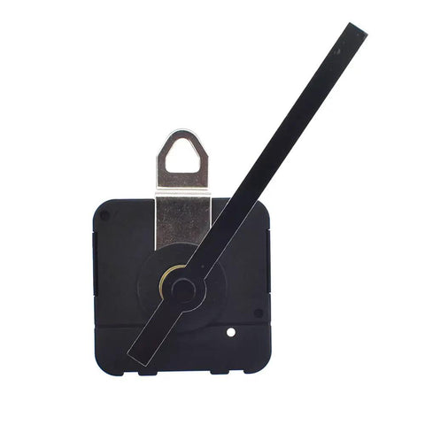 Close-up of 55mm DIY quartz wall clock movement replacement kit with 115mm hands for easy DIY clock repairs and custom projects.