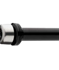 2In1 Rear Axle Trainer TA 142x12 Syntace Black for any indoor trainer, black finish, close-up of heavy-duty connector