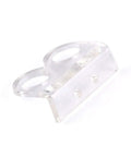 Acrylic bracket from a 10 Pack Ultrasonic Sensor Mounting Bracket For HC-SR04 Distance Sensor For Smart Car Projects