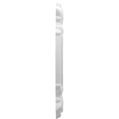 Side view of Attica Thermoformed PVC Ceiling Medallion Fits Canopies Up To Five And Five Eighths Inches, 1 Inch Projection