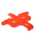 Six Piece Bicycle Brake Pad Spacer Kit For Hydraulic Disc Brakes, Pad Spreader Insert Tool, red plastic spacer, angled view
