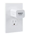 Bluetooth Enabled 4.0 Smart Internet Access Bridge for Halo Home System Hook It Up With Alexa And Google Assistant, shown in wall outlet