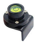 Bubble Level for Tower Ruler, Green Liquid Vial Accessory with black frame and clear viewing lens, mounted for accurate leveling.