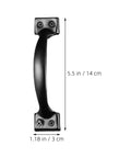 Vintage Black Metal Cabinet Pulls 6 Inch Drawer Knobs For Kitchen Cabinet Doors Hardware Durable Metal Drawer Pulls