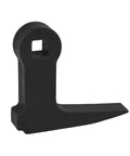 Ninety Degree Bend Pry Bar Wrench Adapter For Three Eighths Inch Drive Crowbar With Hammerable Head in black metal