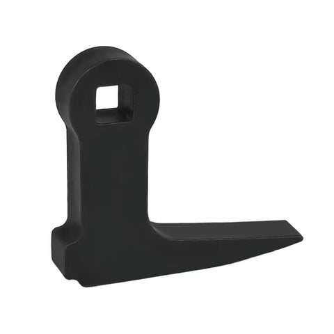 Ninety Degree Bend Pry Bar Wrench Adapter For Three Eighths Inch Drive Crowbar With Hammerable Head in black metal