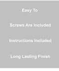 Brushed Brass 3 Inch Flared Cabinet Drawer Pull, Modern Crib Style Hardware, Includes screws, instructions, and long-lasting finish