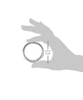 Hand holding a 2.3 in NRB Drawn Cup Full Complement Needle Roller Bearing B2816 Series, showing size and design.