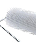 Close-up of Slick 13mm Spiked Paint Roller With Ergonomic Plastic Handle For No Sweat Bubble Removal and Crisp Wall Prep.