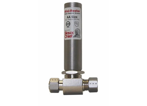 Mini Three Eighths Inch Compression Water Hammer Arrester For Home Plumbing Residential Stop Valve Style Stops Pipe Bangs And Reduces Strain On Plumbing Joints Hot Or Cold Piping