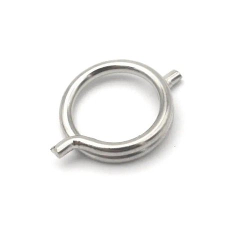Get Your Hands On 4 High-Performance Torsion Spring Wire Sets With 1.8mm Od And 15mm Length, Crafted From Tough Nickel Plated Steel For Serious Industrial Grind Where Reliability Is Total Vibe And Durability Rules The Game, showing a nickel plated steel torsion spring.