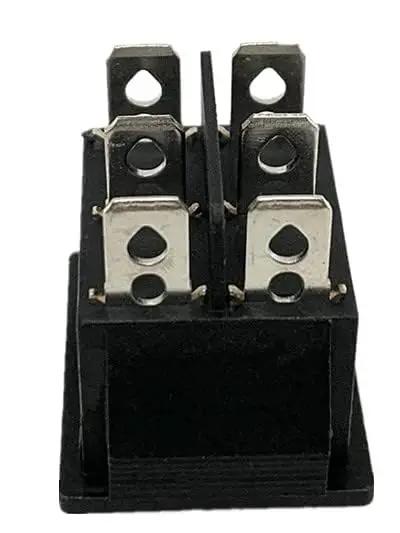 Back view of Start On Off Switch For Champion Inverter Generators 3500W 3800W Replacement Plug And Play Toggle Switch terminals
