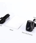 Hands Free Wearable Ring Barcode Scanner With 3 In 1 USB Wired 2 4G Wireless And Bluetooth Capable 2D QR Data Matrix Reader and accessories.