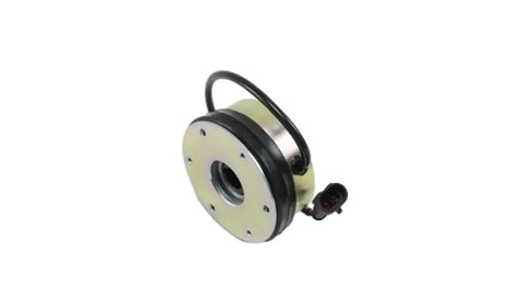 Used forklift electromagnetic brake assembly with round metal housing and black outer band