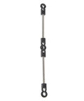 Beefed-Up Carburetor Linkage Lever For 50HP 60HP 70HP Outboard Motors, Corrosion-Resistant Stainless Steel And Plastic, Ergonomic Throttle Lever For Fatigue-Free Operation And Sharper Acceleration, Improves Response And Reduces Power Loss, silver linkage rod with black ends