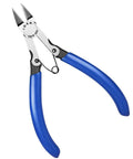 Precision Flush Cutters And Wire Cutters For Electronics And DIY Projects, hardened steel blades, blue grips