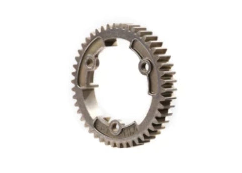 Beefy 46-Tooth Steel Spur Gear Wide Face 1.0 Metric Pitch For RC Cars Heavy-Duty Replacement Gear Fits 77086-4 And Similar Models