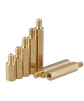 380pcs M2 Brass Hex Spacer Standoff Kit For Circuit Boards And Motherboards, Go-To Male And Female Threaded Pillars In 15 Sizes From 3mm To 30mm, PCB Mounting Hardware, Durable Brass Copper Material, assorted hex spacers