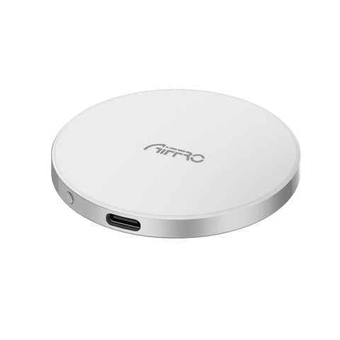 Magnetic Portable SSD 1TB For iPhone MagSafe, white aluminum, USB-C port, Crazy Fast 2000MB/s USB 3.2 Gen 2x2 20Gbps Type-C SM2320