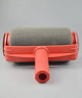 Pro Level Diy Paint Roller And Brush Set With Soft Grip Handle and Precision Flocked Edger, showing the roller with grey cover.