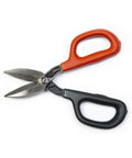 Seven Inch Straight Pattern Tin Snips Featuring Hella Sharp Hand Edged Blades For Slick Sheet Metal Cutting And Real Smooth Action For Zero Drama Heating Ventilation Air Conditioning Plumbing Work With Tough Aluminum Handles