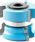 Carbide Tipped 939 Window Sash Router Bit, 2 Inch Diameter, 1/2 Inch Or 3/4 Inch Bore, 1-5/8 Inch Cutting Height, detail of blades.