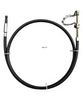 Heavy Duty Electric Drill Drain Auger Snake For Bathroom Sink And Tub Clogs Fast Hex Shank with flexible black hose and metal attachments.