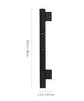 Heavy Duty Side Mount Ball Bearing Drawer Slides Pair Full Extension Cabinet Upgrade, black steel rail, 22.8 in long.