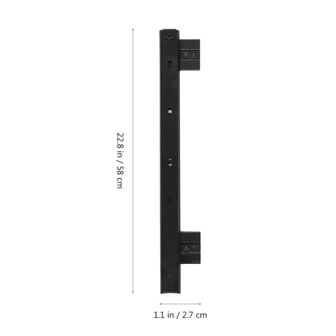 Heavy Duty Side Mount Ball Bearing Drawer Slides Pair Full Extension Cabinet Upgrade, black steel rail, 22.8 in long.