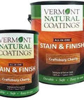 Top Shelf All In One Penetrating Wood Stain And Finish In Rich Craftsbury Cherry Shade With Hella Durable Armor For Outdoor Decks And Indoor Cabinetry Case Of Four Gallons, featuring two gallon containers.