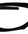 Badass Wraparound Safety Glasses Featuring Dope Black Full Rim Frames And Impact Resistant Polycarbonate Photochromic Lenses - Side View