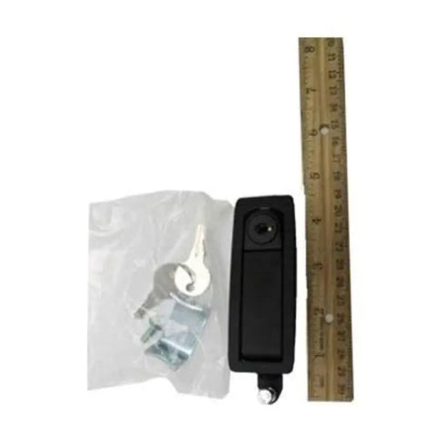 Heavy Duty Locking Latch Kit For Boom Lift Side Cover With Two Keys Built Tough And Pressure Tested Shop Grade Replacement For TMZ 34 19 And TMZ 50 30 Models Field Ready Reliability with keys and ruler