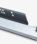 Tough As Nails Full Extension Soft Close Drawer Slides Heavy Duty Concealed Cabinet Runners With Smooth Glide Action Silver Finish 14 Inch close-up of runner side.