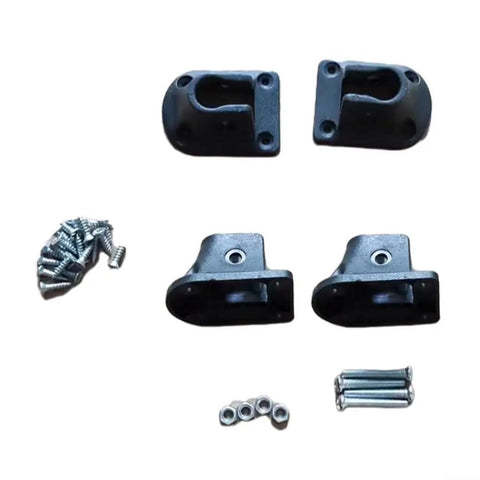 Beefy PP Folding Table Leg Brackets For 16Mm Round Pipe Camping And Outdoor Furniture Repair Kit components with screws and bolts