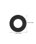 Plastic Flat Washers Assortment Kit For Electrical Outlet Mounting And Hardware Spacers, Oversized Cushioned Washers With Enhanced Insulation, Black Durable Gaskets For Bolts, Screws, And Shim Applications In Home And Industrial Projects, 1.6cm washer