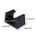 Black plastic clamp dimensions for 8 Pack Wicker Chair Fastening Clips Durable Plastic Clamps For Rattan Furniture No Slip Grip Secure