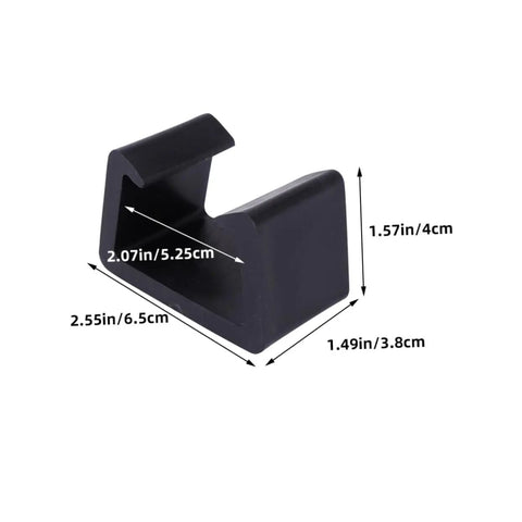 Black plastic clamp dimensions for 8 Pack Wicker Chair Fastening Clips Durable Plastic Clamps For Rattan Furniture No Slip Grip Secure