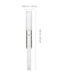 16mm Wide Two Way Drawer Slides For Furniture And Cabinets Aluminum Alloy Micro Extension Rails 140mm Heavy Duty