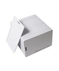 125KHz RFID Proximity ID Cards With Slot Holes For Easy Entry In Your Home Or Office Access Control Systems EM4100 TK4100 Read Only Not NFC Or IC Cards For Electronic Doors And Cabinet Locks, stacked view showing slot hole design