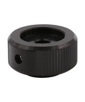 3 Pack Solid Aluminum Volume Control Knobs CNC Machined For Stereo Amps And Home Audio Rigs 30X16mm heavy-duty black rotary knob with textured grip.