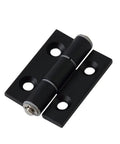 Ultra Quiet Aluminum Door And Window Hinges With Light Damping For Indoor And Outdoor Use, black aluminum hinge front view