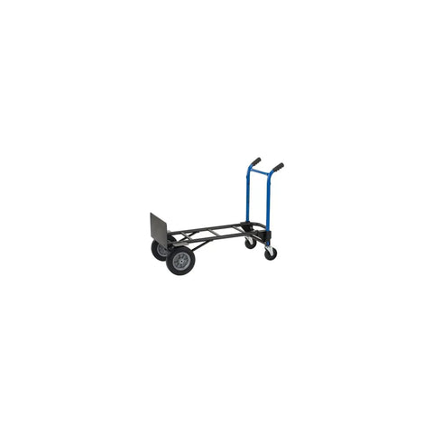 Four In One Convertible Hand Truck With 800 Pound Capacity Heavy Duty Steel Dolly Cart Adjustable Handle And Solid Rubber Wheels