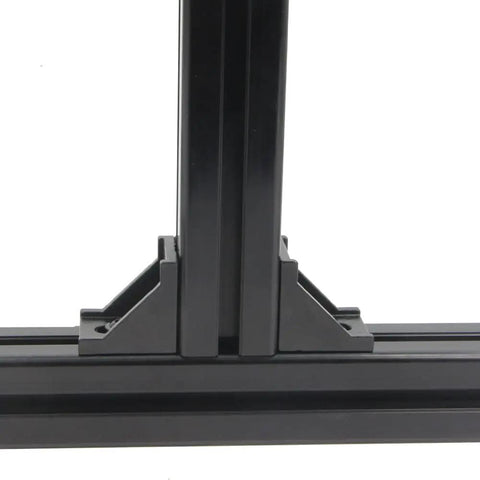 4040 Aluminum Extrusion Corner Bracket Right Angle with Screws for 8mm Slot framing connector on black 40x40mm profiles