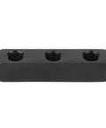 Aluminum Pneumatic Air Hose Manifold Block Splitter With One Quarter Inch BSPP Thread Black Finish For Shop Use