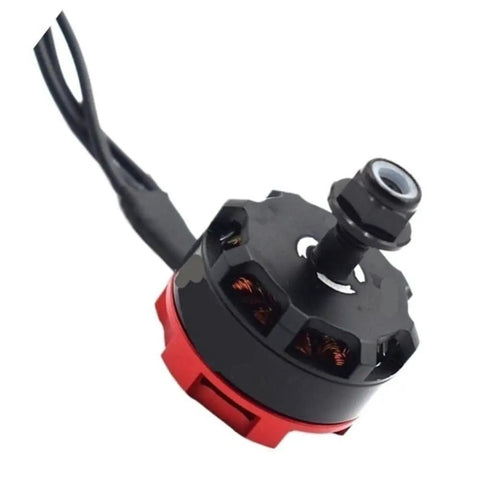2300KV Brushless Drone Motors And 30A ESC Bundle For FPV Racing Quads CW CCW, black and red motor, wire visible