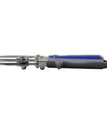 Five blade ductwork crimper for precision indentations with compound leverage, ideal for 24 gauge steel and 28 gauge stainless.