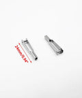 10 Pcs M2 Thread Self Locking Metal Clevis Quick Link Steel Clevis For Fixed Wing RC Airplane And Helicopter Model Toy Replacement Parts Ideal For RC Hobbyists Seeking Secure Flexible Linkage And Easy Adjustability For Quick Field Repairs, 24mm silver metal clevis