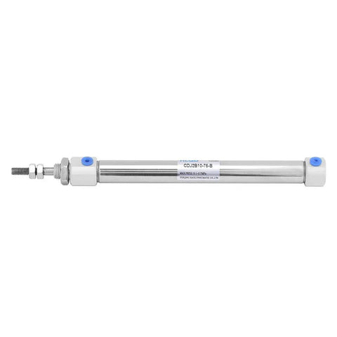 Go-To Tiny Pneumatic Cylinder With 75mm Stroke And 10mm Bore Double Acting Single Rod For Small Automation Projects 0.1-0.7 MPa Operating Pressure Leak-Free Double Seal Design With Oil Storage.