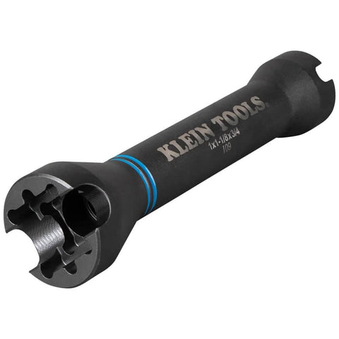 5-In-1 Impact Socket Kit Heavy-Duty With 3/4 Inch 1 Inch And 1-1/8 Inch Square Sockets shown with hex adapter and ball detent feature