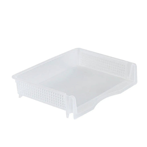 Stackable Letter Tray Desk Organizer Set For Office Vertical And Horizontal Document Holder Space Saving Paper Tray ABS